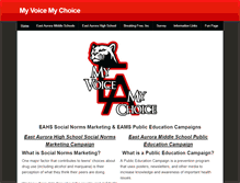 Tablet Screenshot of myvoicemychoice.weebly.com