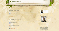 Desktop Screenshot of aparkspot.weebly.com