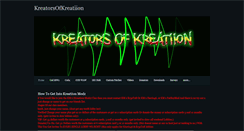 Desktop Screenshot of kreatorsofkreatiion.weebly.com