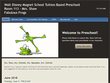 Tablet Screenshot of mrsshawpreschool.weebly.com