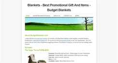 Desktop Screenshot of budgetblankets.weebly.com