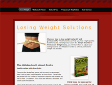Tablet Screenshot of losingweightsolutions.weebly.com