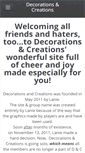 Mobile Screenshot of decorationsandcreations.weebly.com