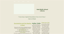 Desktop Screenshot of obschoollibrary.weebly.com