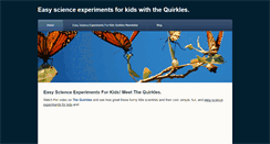 Desktop Screenshot of easyscienceexperimentsforkids.weebly.com
