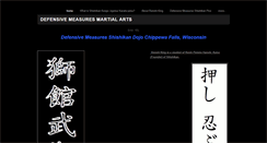 Desktop Screenshot of defensivemeasuresmartialarts.weebly.com