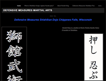 Tablet Screenshot of defensivemeasuresmartialarts.weebly.com