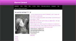 Desktop Screenshot of lifeofshannon.weebly.com