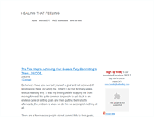 Tablet Screenshot of healingthatfeeling.weebly.com