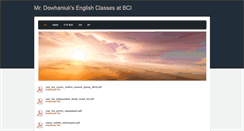 Desktop Screenshot of dowhaniuksenglish.weebly.com