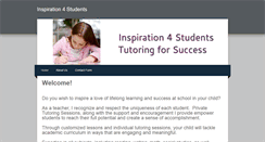 Desktop Screenshot of inspiration4students.weebly.com