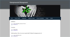 Desktop Screenshot of entrp489.weebly.com