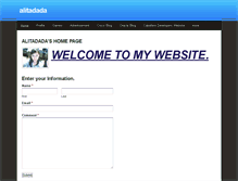 Tablet Screenshot of alitadada.weebly.com