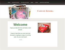 Tablet Screenshot of cakesbykendra.weebly.com