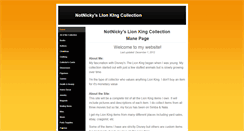 Desktop Screenshot of notnickyslionkingcollection.weebly.com