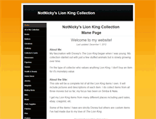 Tablet Screenshot of notnickyslionkingcollection.weebly.com