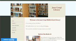 Desktop Screenshot of crespilibrary.weebly.com