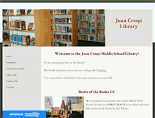 Tablet Screenshot of crespilibrary.weebly.com