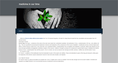 Desktop Screenshot of medicineinourtime.weebly.com