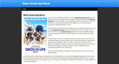 Desktop Screenshot of grown-ups-movie.weebly.com