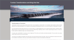 Desktop Screenshot of functiontransformations.weebly.com