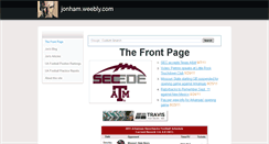 Desktop Screenshot of jonham.weebly.com