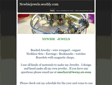 Tablet Screenshot of newbiejewels.weebly.com