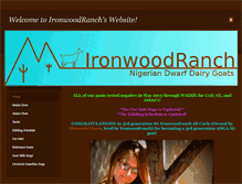 Tablet Screenshot of ironwoodranch.weebly.com