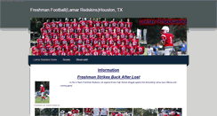 Desktop Screenshot of lamarfreshmanfootball.weebly.com