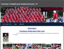 Tablet Screenshot of lamarfreshmanfootball.weebly.com