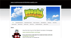 Desktop Screenshot of moshimonstersinfoforkids.weebly.com