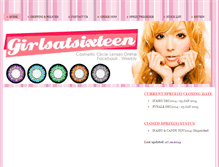 Tablet Screenshot of girlsatsixteen.weebly.com