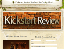 Tablet Screenshot of kickstartreview.weebly.com