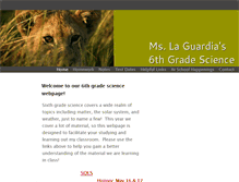 Tablet Screenshot of laguardiascience.weebly.com