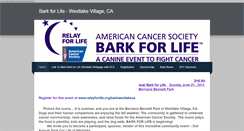 Desktop Screenshot of barkforlifewestlakeca.weebly.com