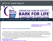 Tablet Screenshot of barkforlifewestlakeca.weebly.com