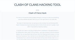 Desktop Screenshot of clashofclanshackingtool.weebly.com