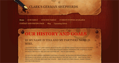 Desktop Screenshot of clarksgermanshepherds.weebly.com