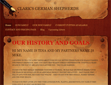Tablet Screenshot of clarksgermanshepherds.weebly.com