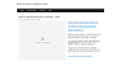 Desktop Screenshot of howtosolverubixcube.weebly.com