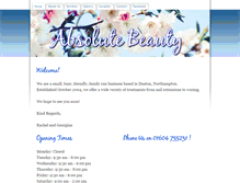 Tablet Screenshot of absolutebeautysalon.weebly.com