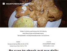 Tablet Screenshot of mulkeysrestaurant.weebly.com