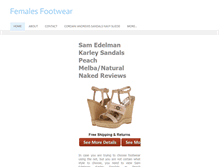 Tablet Screenshot of femalesfootwearcs.weebly.com