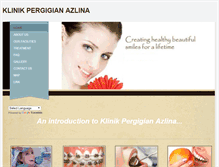 Tablet Screenshot of klinikpergigianazlina.weebly.com