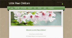 Desktop Screenshot of littlepawschildcare.weebly.com