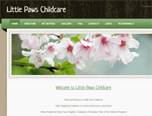 Tablet Screenshot of littlepawschildcare.weebly.com
