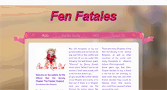 Desktop Screenshot of fenfatales.weebly.com