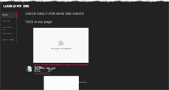 Desktop Screenshot of lookatmyink.weebly.com