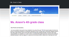 Desktop Screenshot of ansonsclass.weebly.com