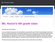 Tablet Screenshot of ansonsclass.weebly.com